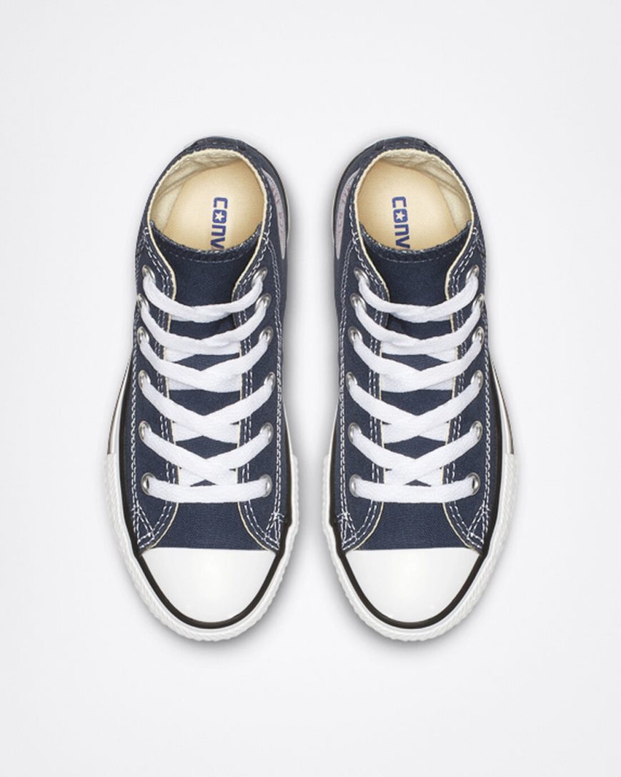 Tenis Converse Chuck Taylor All Star Classicos Cano Alto Menino Azul Marinho | PT S00748T